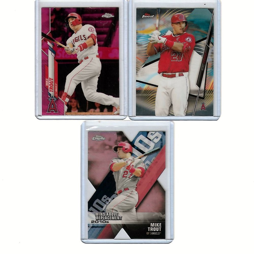 MIke Trout Topps MLB Baseball Card Lot of 3